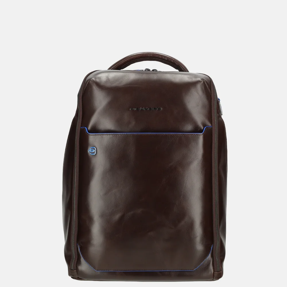 Piquadro Blue Square Laptop Rugzakken bruin en blauw